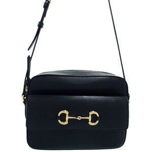 Gucci Horsebit 1955 tote bag canvas black leather